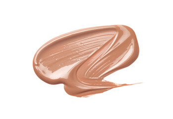 Liquid foundation isolated on white 
