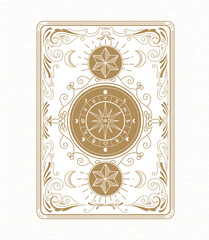 Divine magic occult symbolism vintage western label retro hand drawn antique vector illustration