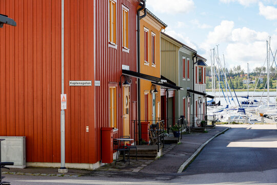 Nykoping, Sweden Houses in the  neighbourhood of Brandholmen.