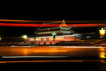 Tiananmen Gate by Night, Beijing
