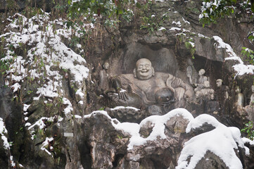 Obraz premium Laughing Buddha at Lingyin Temple, Hangzhou