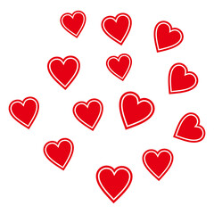 love set, icon vector illustration symbol