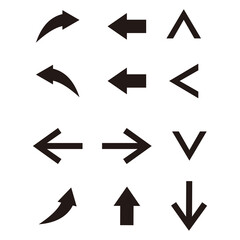 arrow set symbol icon vector. for web design