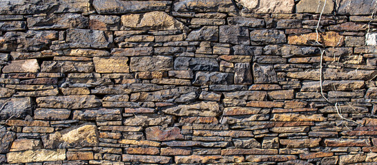 old rock stone wall texture background	