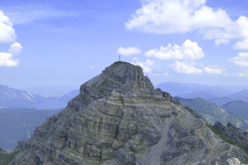 summit of schoettelakrspitze, kruen, bavaria