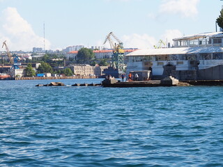 Beautiful landscape of the Black Sea bay