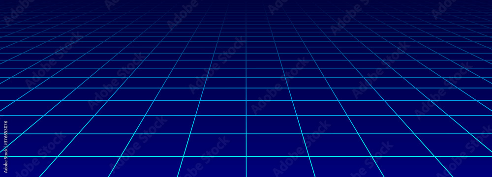Poster vector perspective grid. detailed lines forming an abstract background