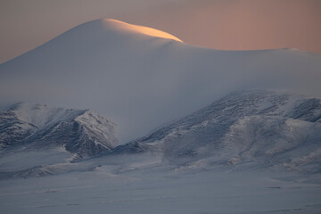Scenic view of snowcapped mountain