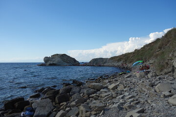 Bay of Trentova in Agropoli, Italy