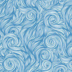 Fototapeta na wymiar Wave seamless pattern