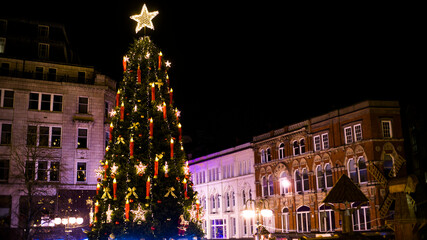 Christmas tree in Birmingham, UK