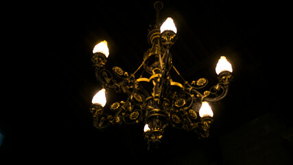 Chandelier in Warwick Castle