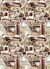 Abstract triangles seamless texture fashion pattern