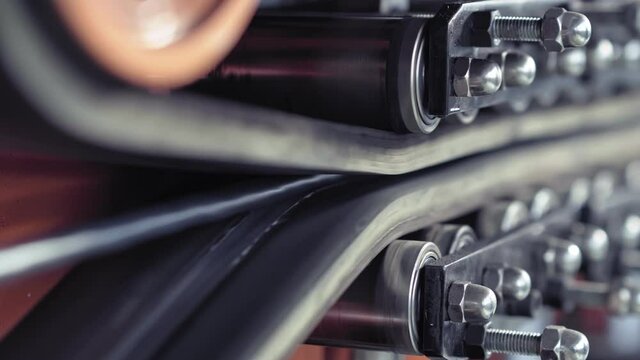 Making of metal cable on factory