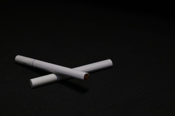roll of paper on black background