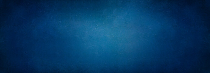 Obraz na płótnie Canvas Empty space of Blue plaster concrete wall grunge texture background.