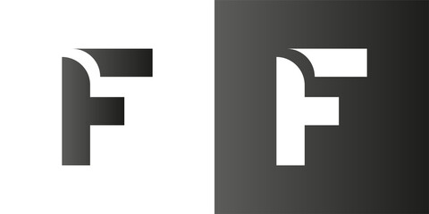 Sign the letter F Branding Identity Corporate vector logo design template Isolated on a white background