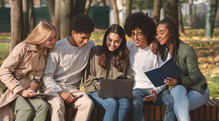 Students having fun while preparing for exams