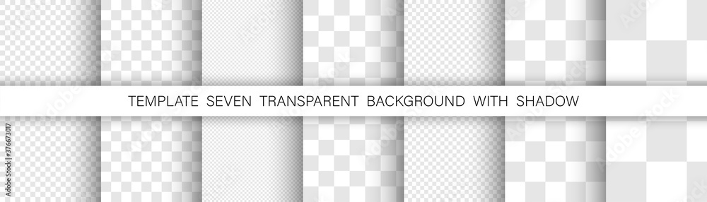 Poster square background. square pattern. template of seven transparent background with shadow. vector illu
