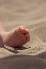 feet in sand
