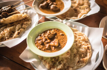 
Muslim breakfast set in a Muslim restaurant in Narathiwat, Thailand