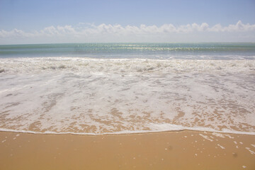 beautiful beach landscape on a very beautiful day