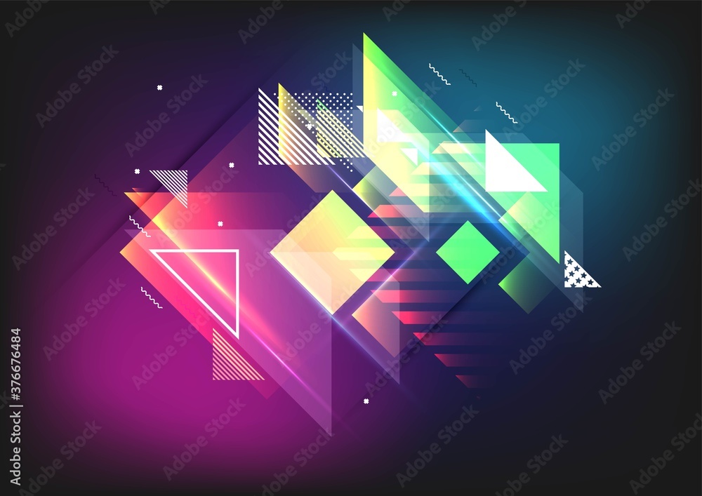 Aufkleber technology background color vector for web and design