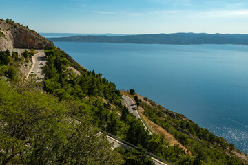 Fototapeta na wymiar Beggining of Riviera Makarska in Dalmatia, Croatia.
