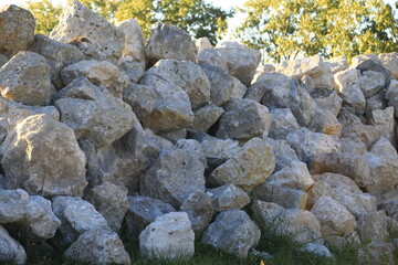 Artificial Reef Limestone rocks to mimic natural reef