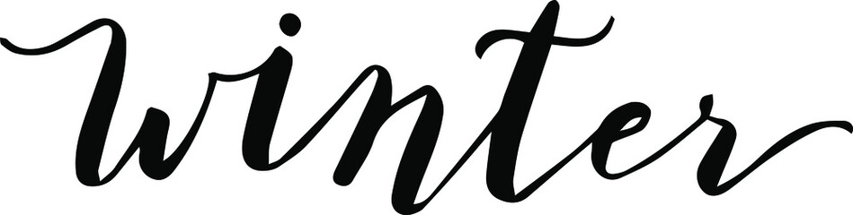 Naklejka premium The inscription of the word 