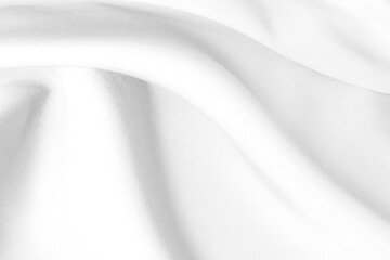 Obraz premium White cloth background abstract with soft waves.