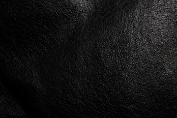 Dark Black leather texture background