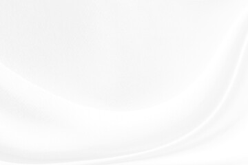 White cloth background abstract with soft waves.