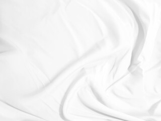 Obraz premium White cloth background abstract with soft waves.