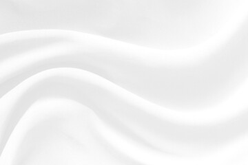 Fototapeta premium White cloth background abstract with soft waves.