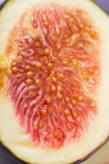 macro shot of figs