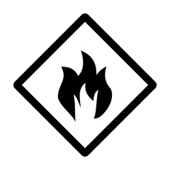 Fire Flame Sign Concept Vector Icon design 