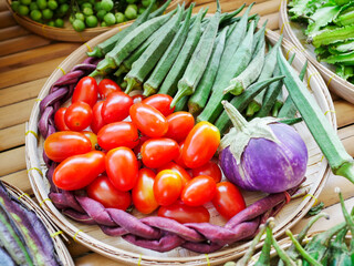 Close up of vegetable in a basket