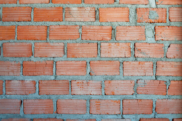 Brick wall for background, pattern, and interior decoration.
