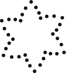Halftone dots in circle form. round logo . vector dotted frame . design element