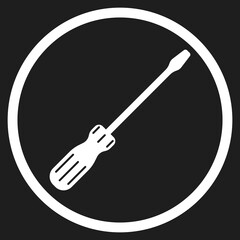 Screw round icon.