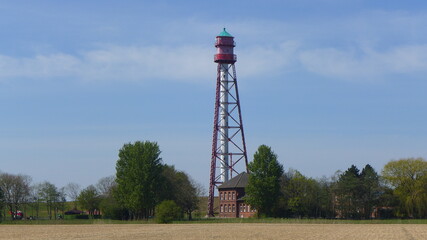 Leuchtturm in Campen am Deich, Ostfriesland