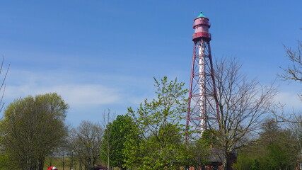Leuchtturm in Campen am Deich, Ostfriesland