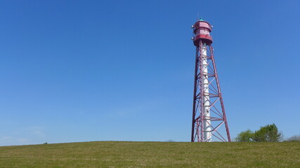 Leuchtturm in Campen am Deich, Ostfriesland