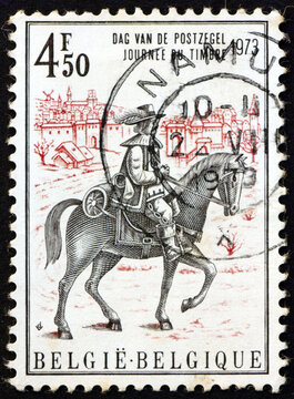 Postage Stamp Belgium 1973 Thurn And Taxis Courier