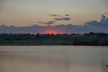 Naklejka premium Sun goes down