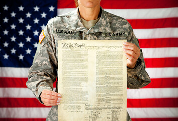 Soldier: Proud of the US Constitution