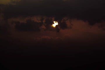 Sunset and clouds