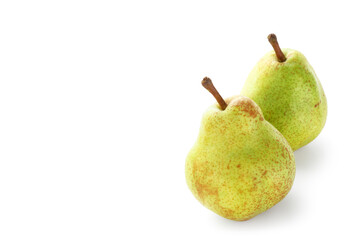 ラ・フランス（白バックで撮影した洋ナシ・セイヨウナシ）