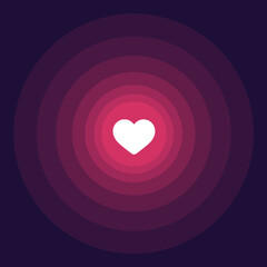 Heart - Vector icon. Heart icon. Symbol for website design, mobile application, logo, ui. Like. Love symbol. Health symbol. Valentine's Day sign. The 14th of February.
